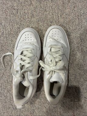 Nike Kids White Leather Sneakers